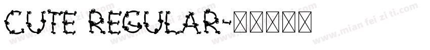 cute regular字体转换